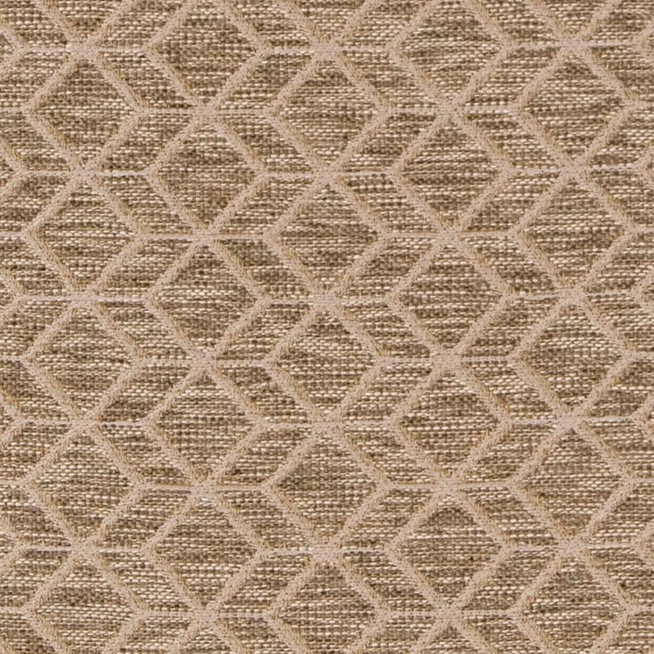 1 yard Sand Geo 100 Percent Woven Polyester Heavy Duty Geometric Upholstery Fabric